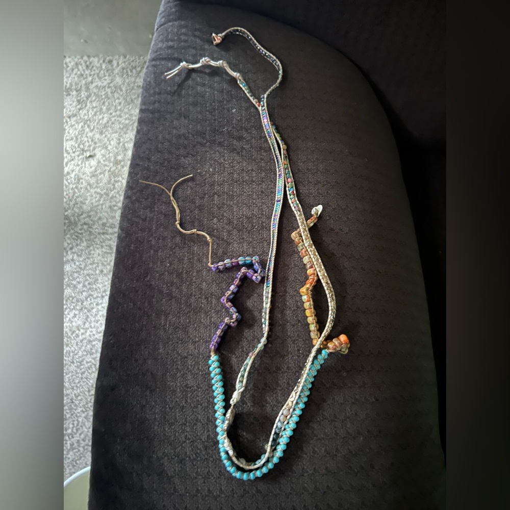 Stone Multicolor Wrap Bracelet Lot of 2